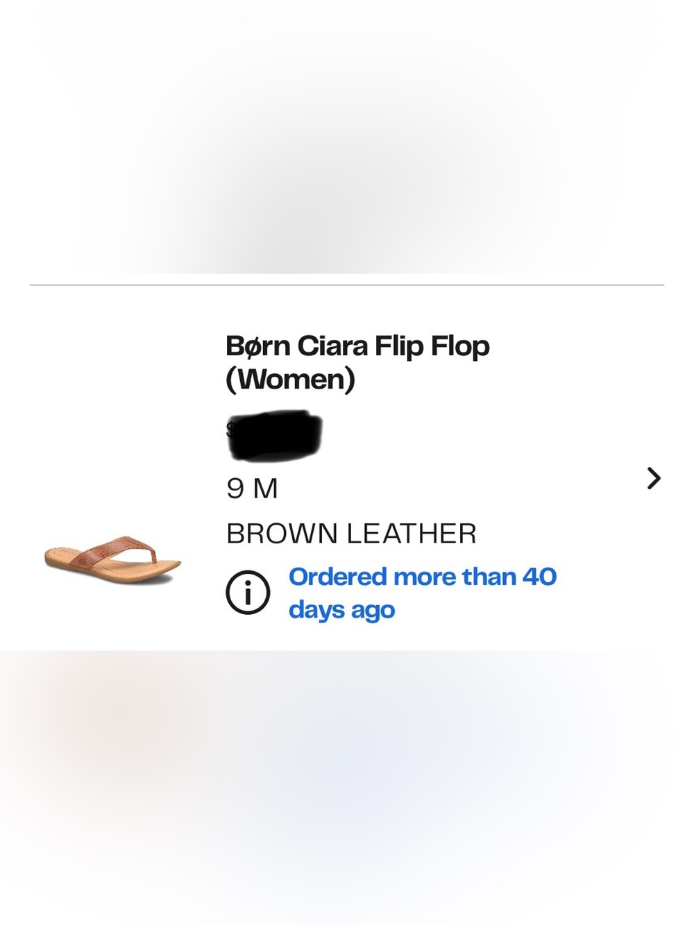Born Ciara Brown Leather Women’s Flip Flop Sandal
